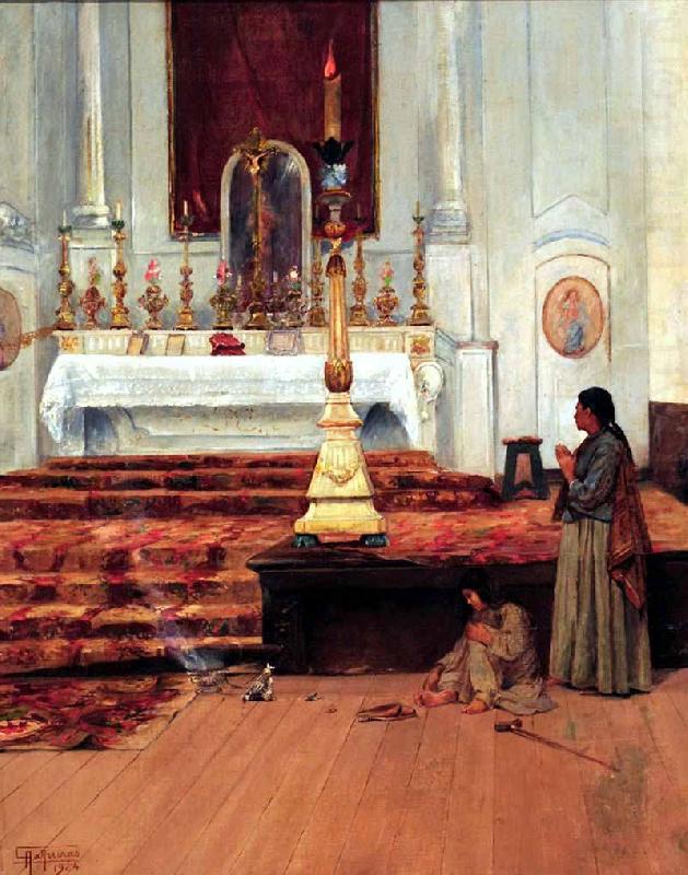 Antonio Parreiras Prayer china oil painting image